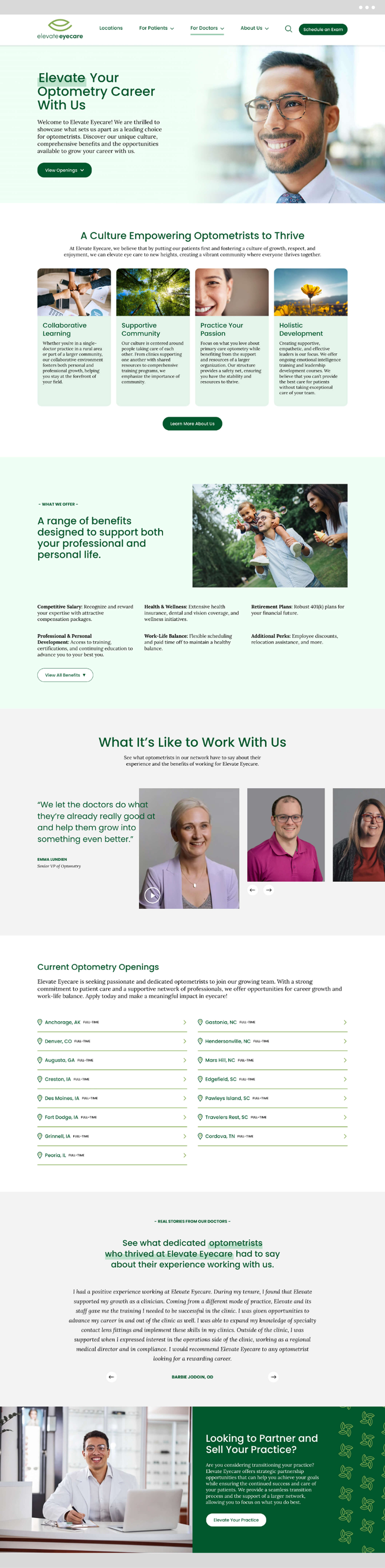 careers screen