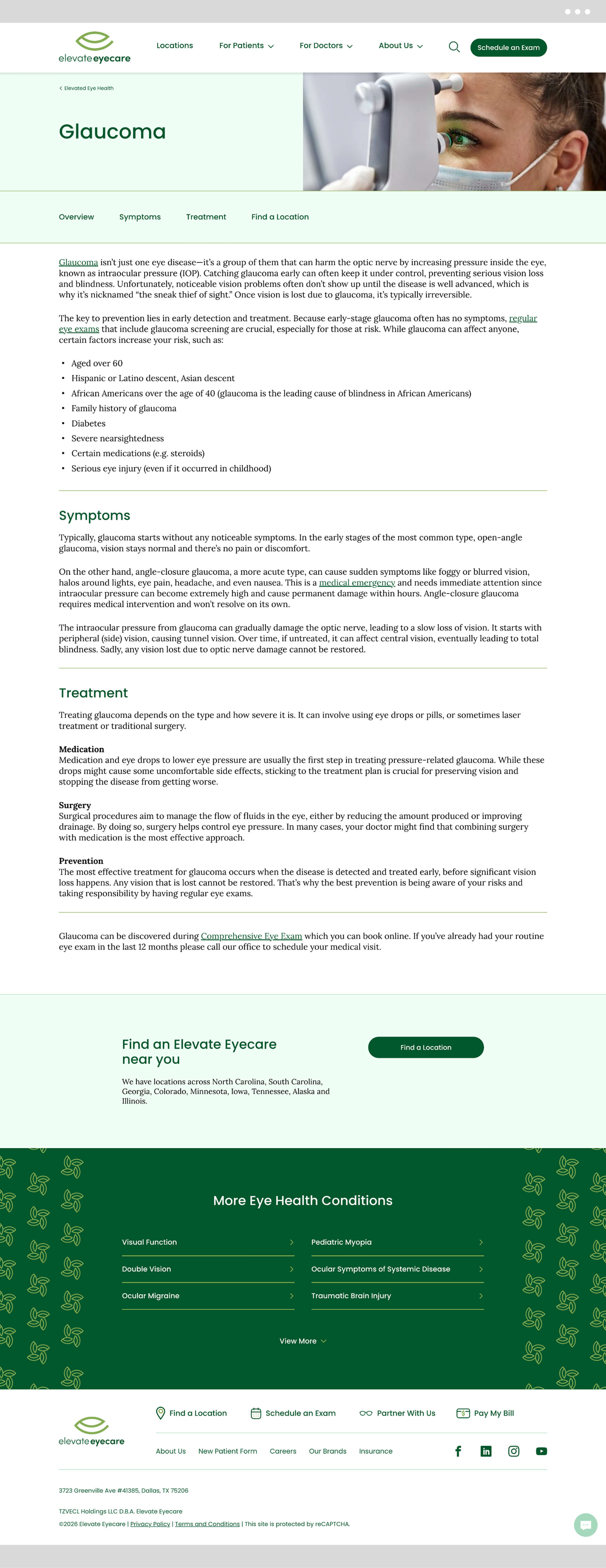 treatments screen