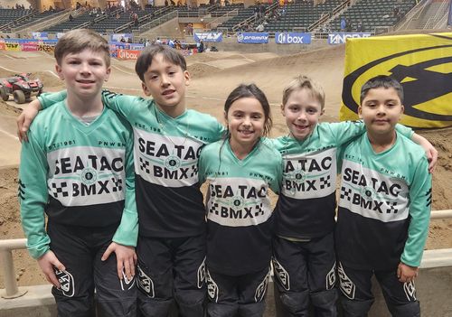 Seatac BMX race team at the USABMX Great Northwest Nationals 2023