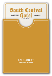 Hotel Key card mockup with seelve.