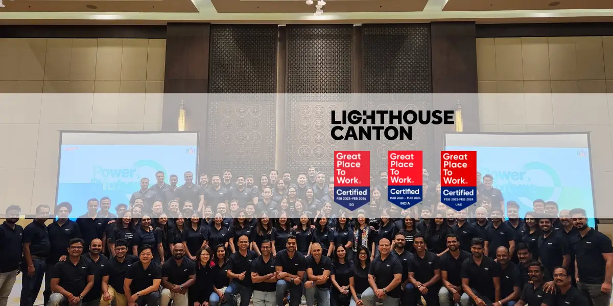 Lighthouse Canton team celebrates Great Place to Work certification.