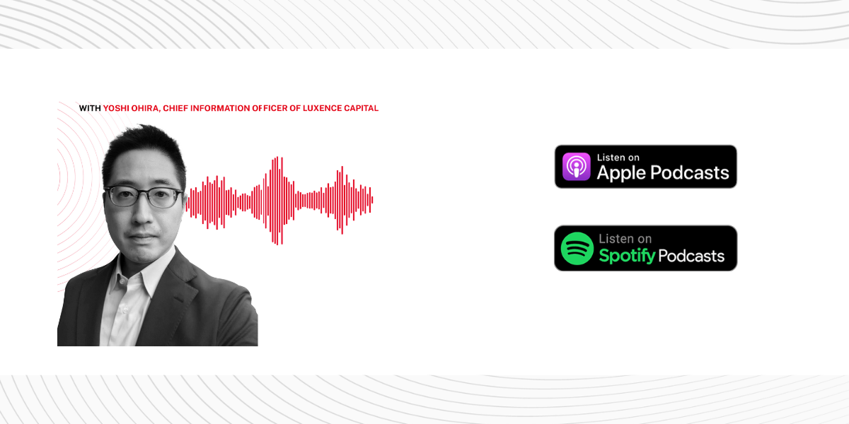 Yoshi Ohira, Chief Information Officer of Luxence Capital, is shown in a headshot.