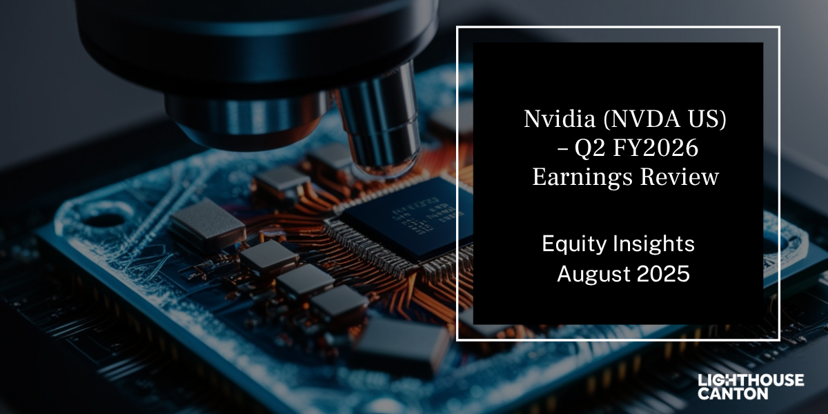 Nvidia (NVDA US) logo – Q2 FY2026 Earnings Review.