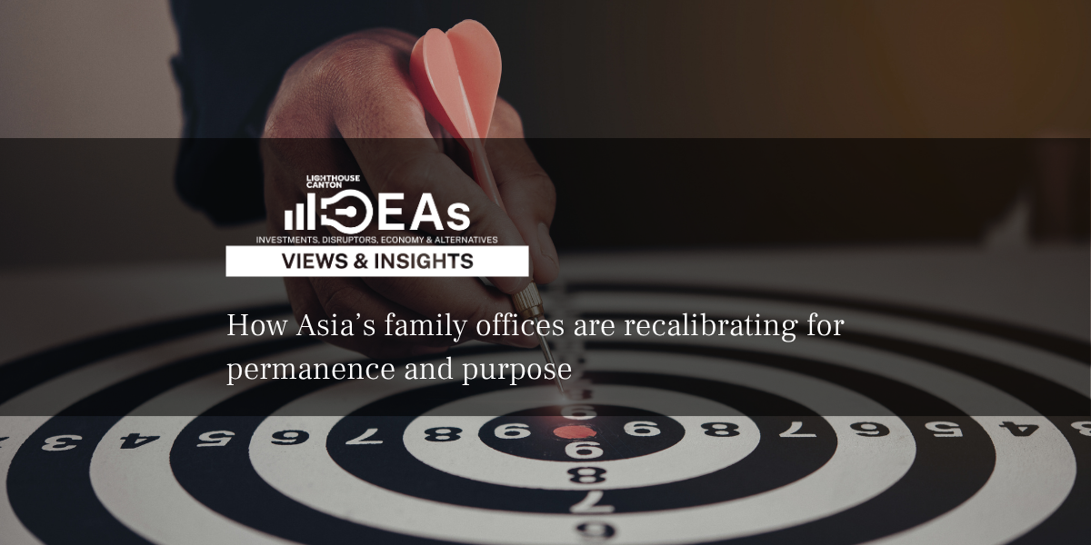 target on a black background, representing investment strategy.