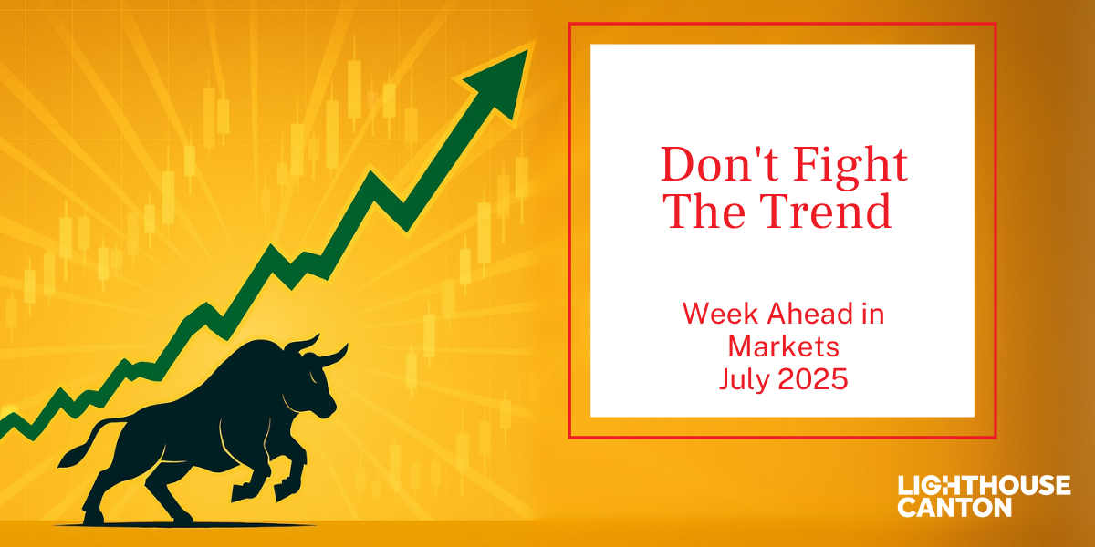 Bull market chart icon.