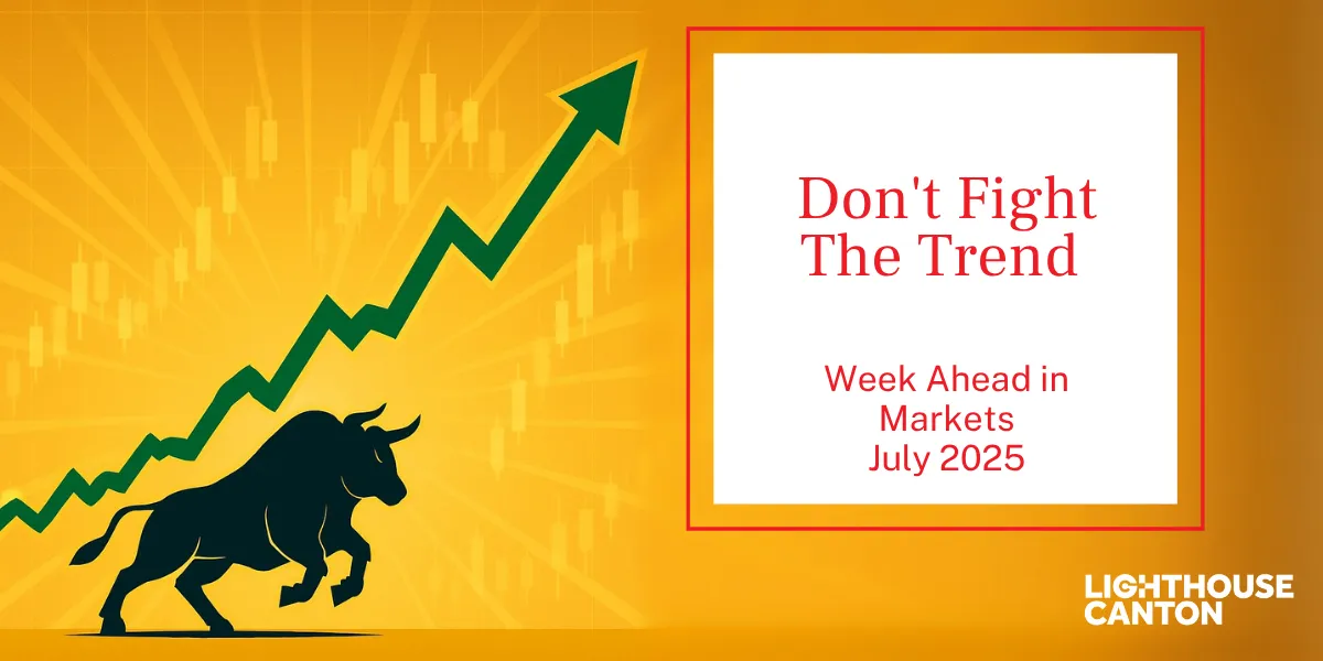 Bull market chart icon.