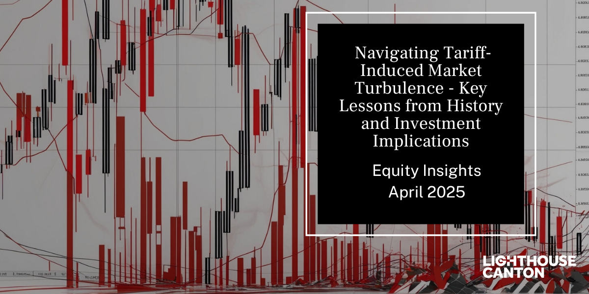 Stock chart displaying fluctuating market data, indicating tariff-induced turbulence.