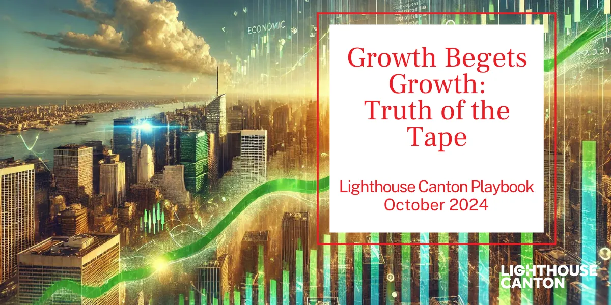Lighthouse Canton logo with cityscape background, depicting a growth chart.
