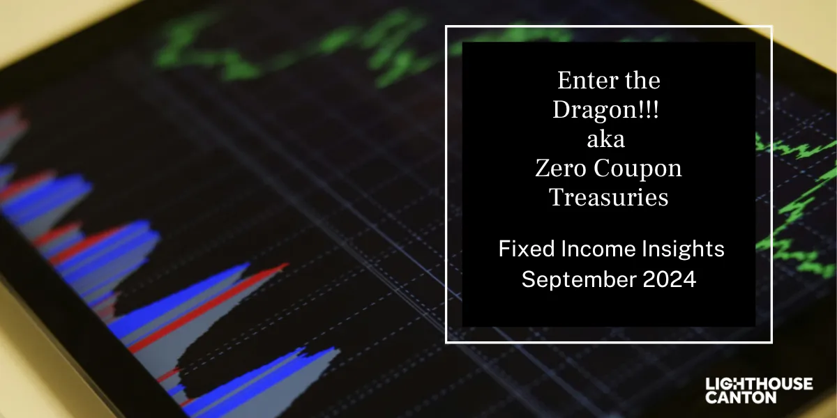 Blue line chart displaying zero coupon treasury yields.