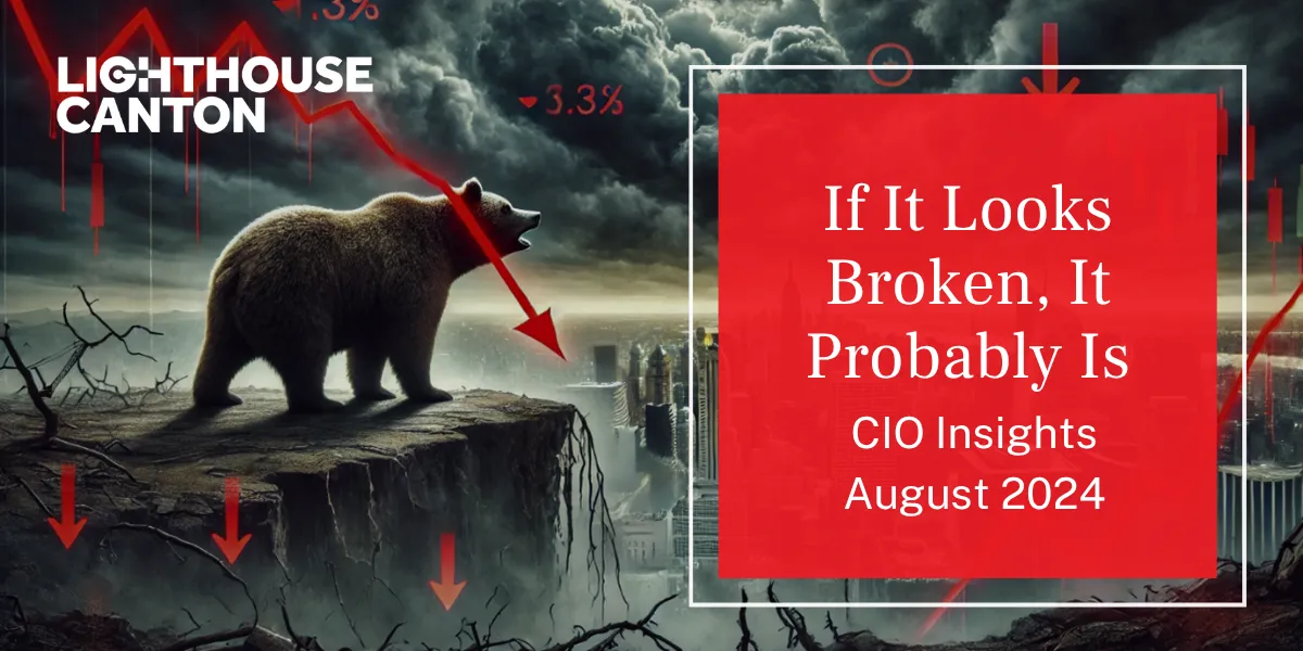 Bear climbing a cliff face with falling arrows, representing market decline.
