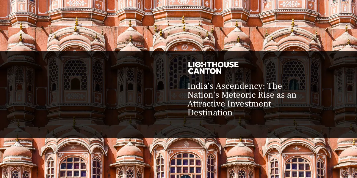 Lighthouse Canton logo, Hawa Mahal facade.