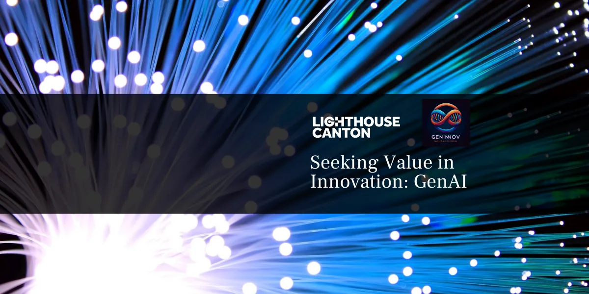 Lighthouse Canton logo with vibrant blue network dots.
