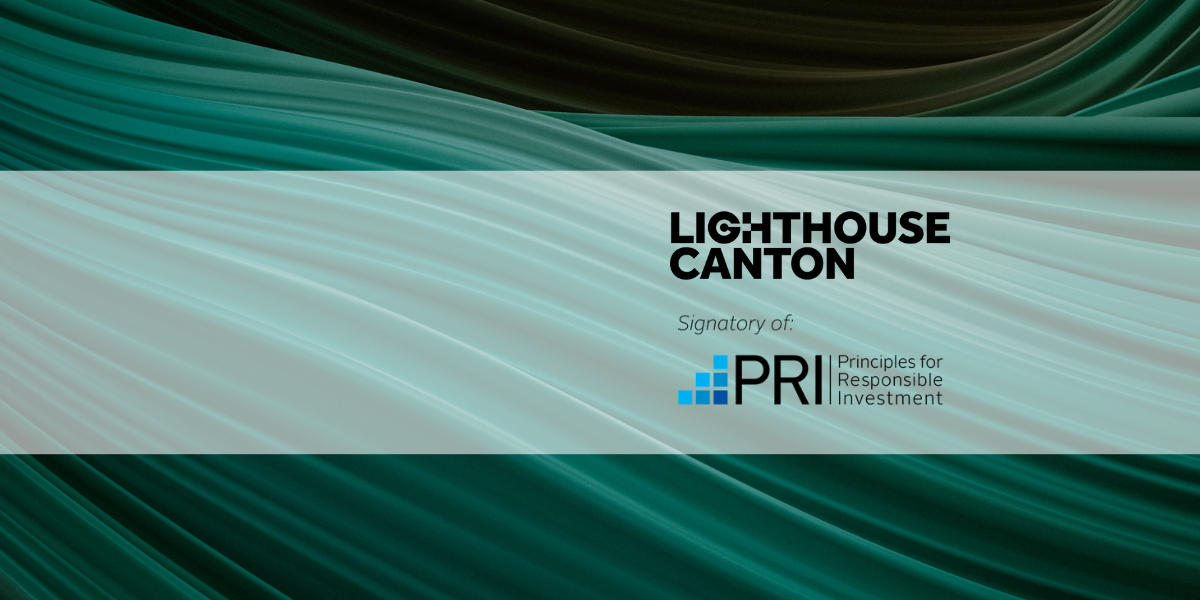 Lighthouse Canton logo with flowing green waves.