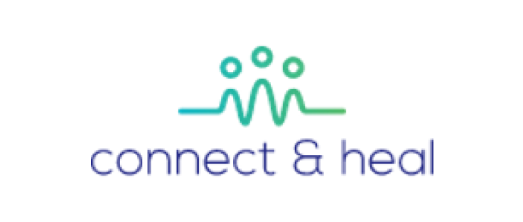 Connect & Heal logo representing wellness and connection.