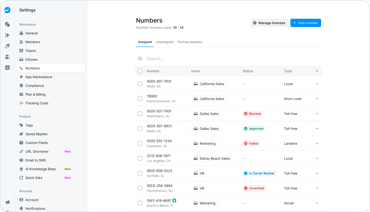 Smarter Phone Number Management Starts Now: Salesmsg Numbers 2.0 Has Arrived