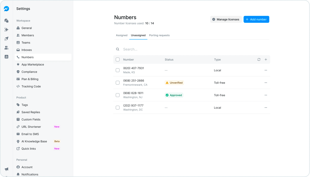 Smarter Phone Number Management Starts Now: Salesmsg Numbers 2.0 Has Arrived