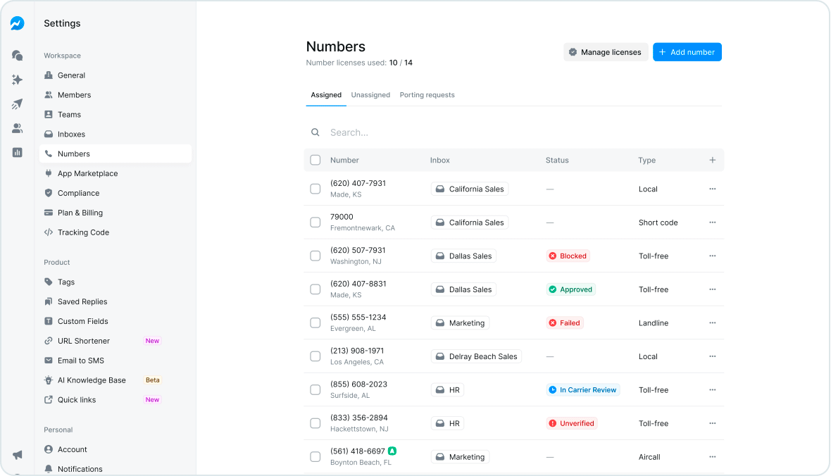 Smarter Phone Number Management Starts Now: Salesmsg Numbers 2.0 Has Arrived