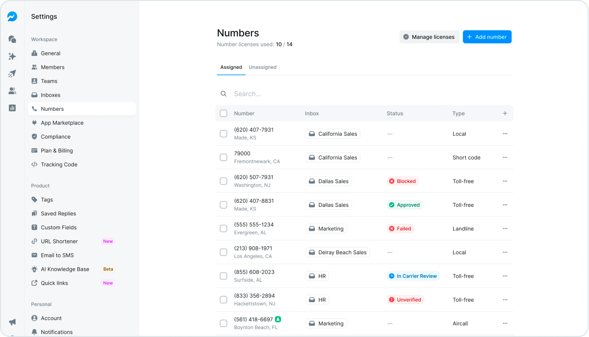 Smarter Phone Number Management Starts Now: Salesmsg Numbers 2.0 Has Arrived