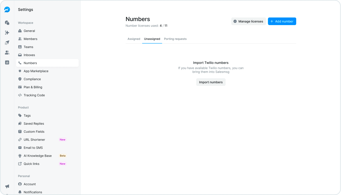Smarter Phone Number Management Starts Now: Salesmsg Numbers 2.0 Has Arrived