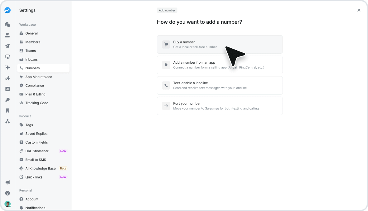 New Updates in Salesmsg 2.0: Smarter Ways to Manage Numbers, Inboxes, and Settings