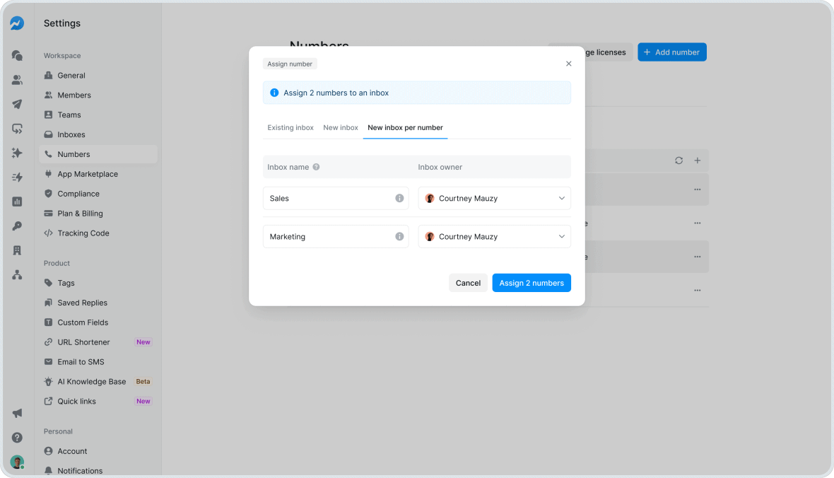 New Updates in Salesmsg 2.0: Smarter Ways to Manage Numbers, Inboxes, and Settings