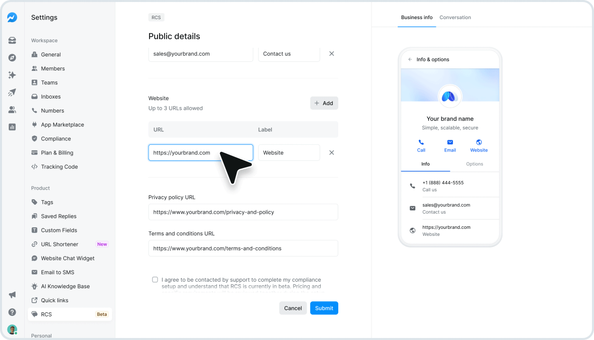 Deliver Rich, Branded Messaging with RCS in Salesmsg