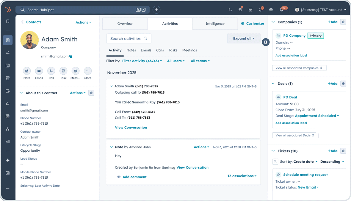 Smarter, Cleaner Salesmsg HubSpot Sync: New Updates Are Live
