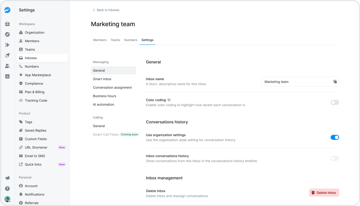 New Redesigned Inboxes – Create, Route, and Automate Conversations