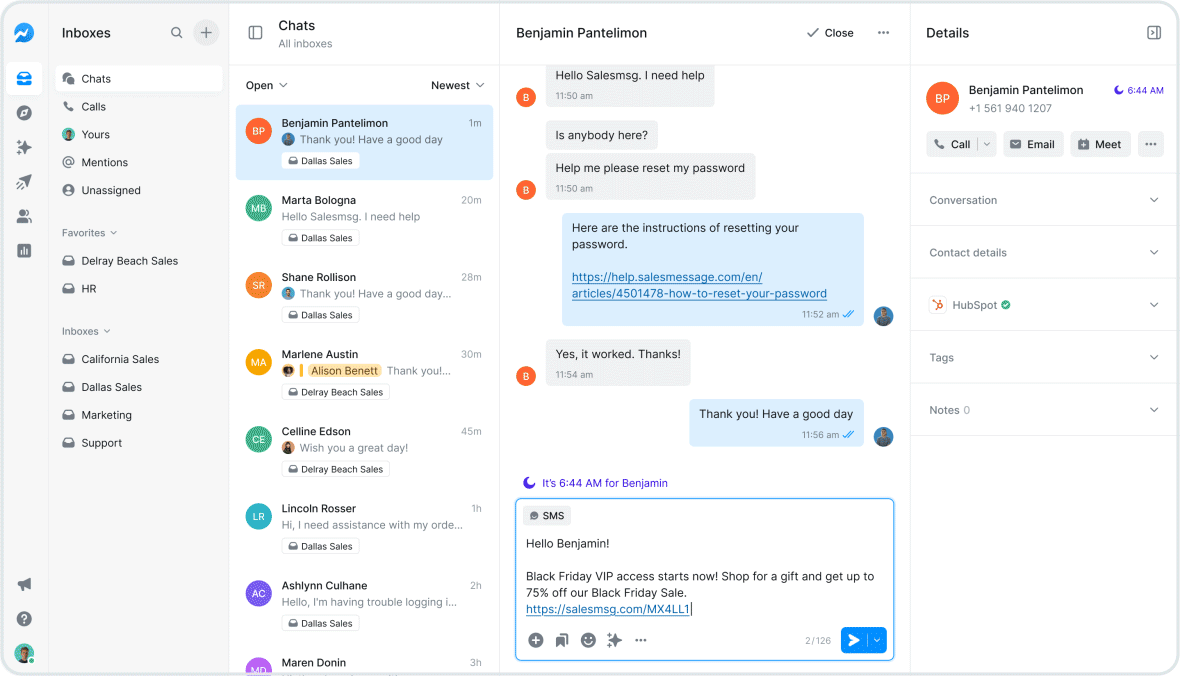 Control Outreach Timing with Salesmsg Quiet Hours