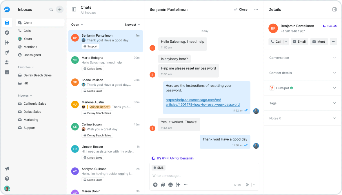 Control Outreach Timing with Salesmsg Quiet Hours