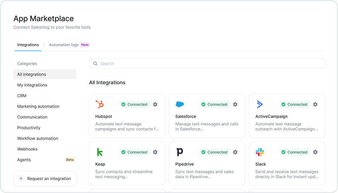Meet Your Customers Inside the Tools They Already Use With the Salesmsg Marketplace