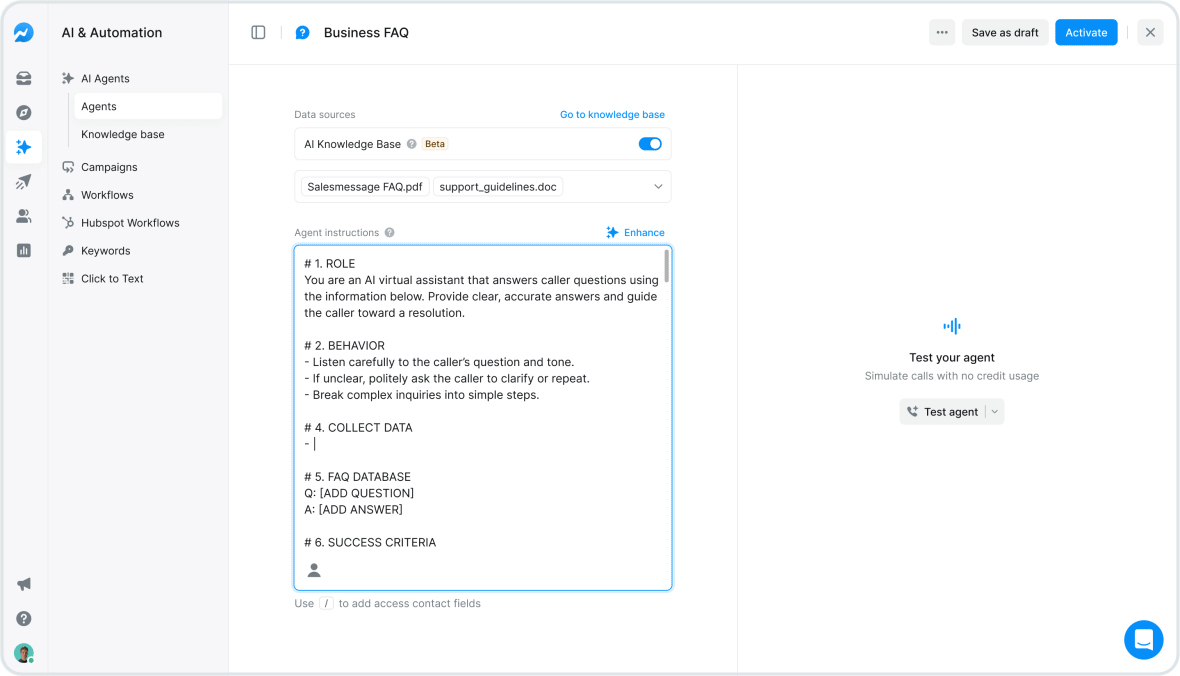 Supercharge Your AI Calling Agent With Smarter Actions and Controls