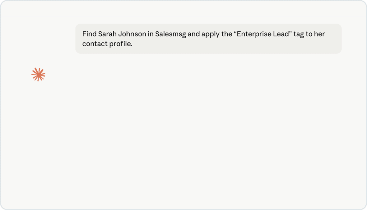 Run Salesmsg from Any AI Agent You Already Use