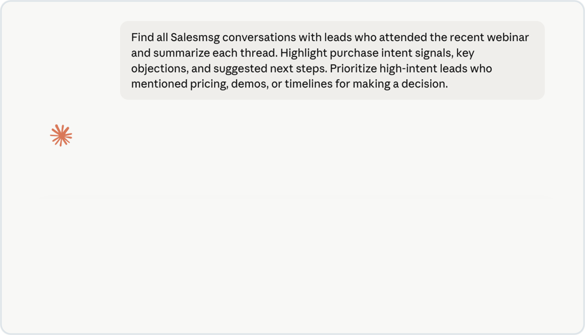 Run Salesmsg from Any AI Agent You Already Use