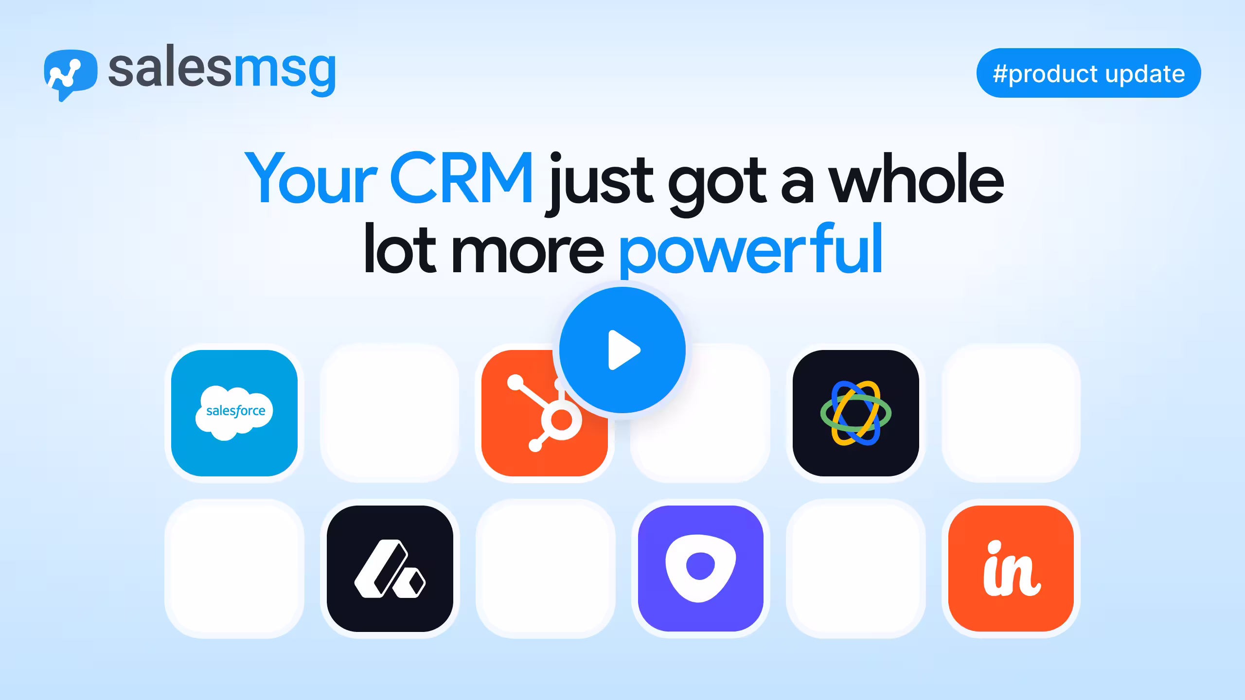 The App Marketplace by Salesmsg brings AI-powered SMS, calling, and conversation workflows into the CRMs and sales tools your team already runs. Connect to Close, Attio, Outreach, Insightly, HubSpot, and Salesforce, sync contacts automatically, and run outbound sequences, inbound routing, and automated follow-up without leaving your CRM.