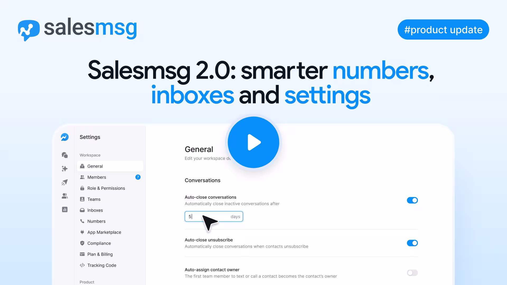 Easily manage org settings, map email to SMS, buy numbers, text-enable landlines, and bulk create inboxes to scale communication.