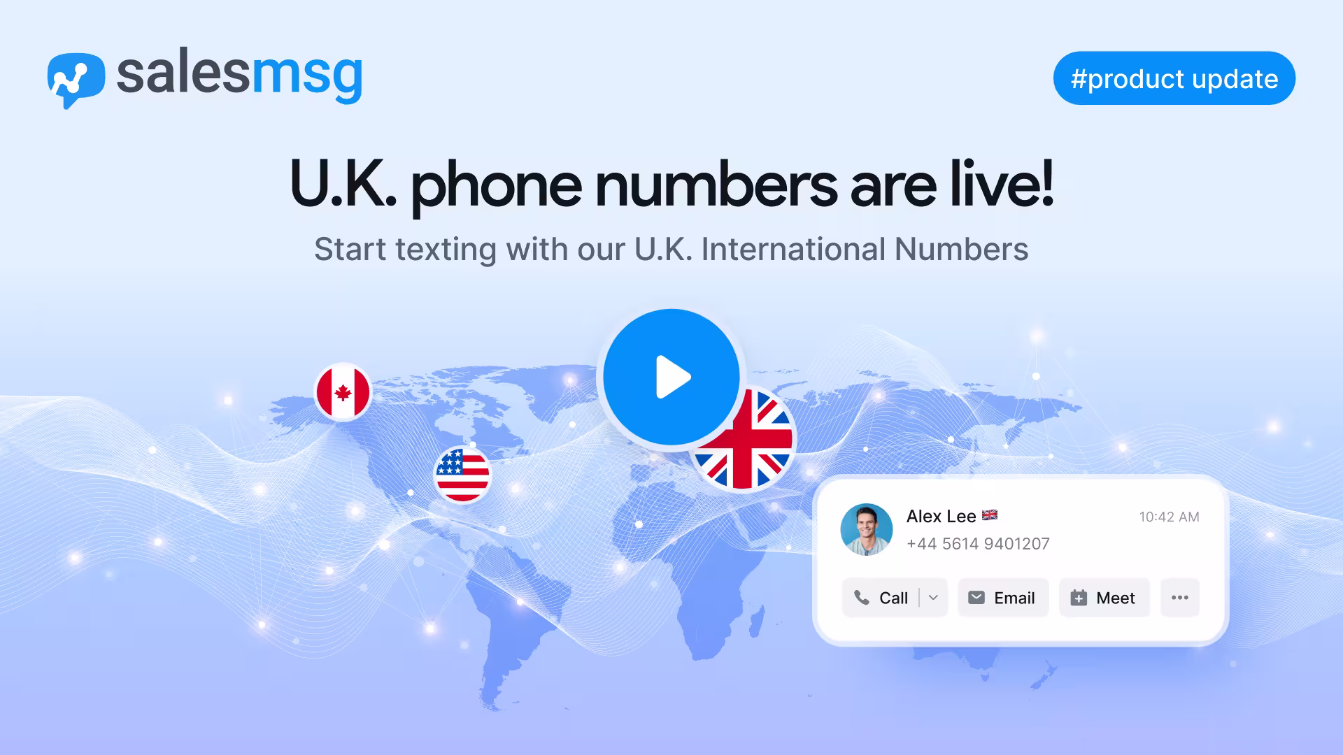 Go global with ease. Instantly purchase and activate a U.K. phone number, stay compliant, and expand your messaging reach to customers across borders.