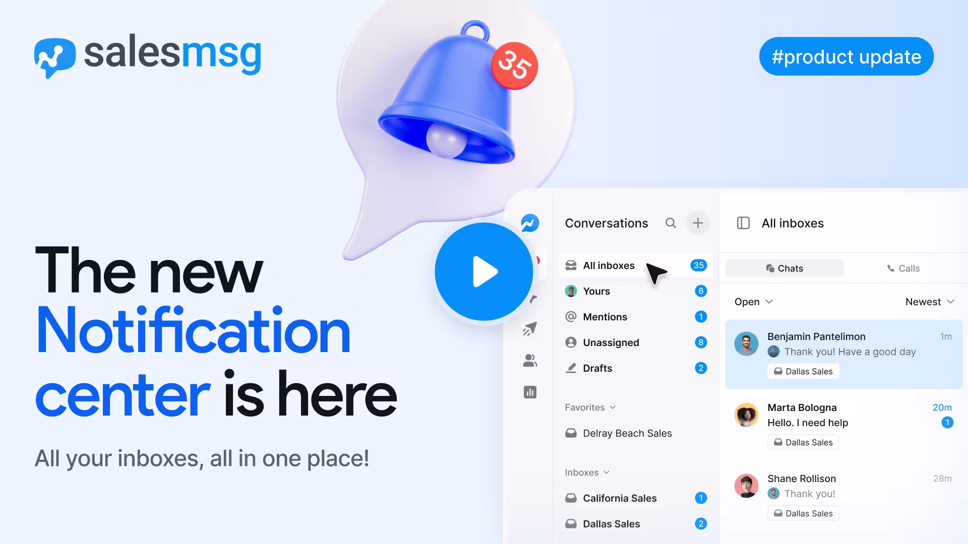 Use the Notification Center inbox sidebar to view counts, jump between inboxes fast, and stay organized while you work. Explore it.