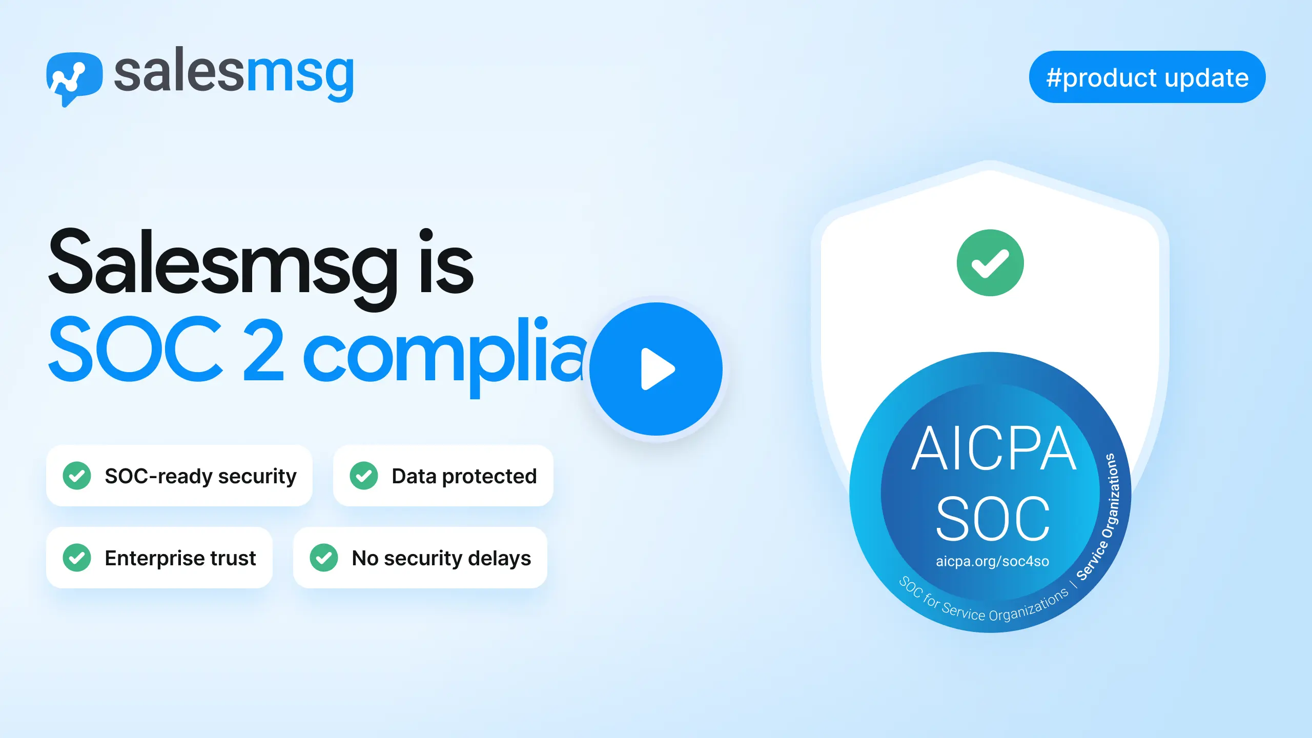 Enable HIPAA mode in Salesmsg to protect all customer communications with AWS KMS encryption, audit logs, session controls, and approved integration access across web and mobile.