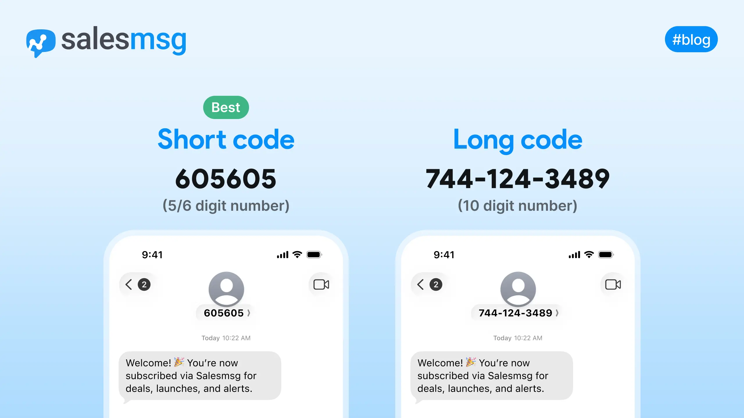 how to get a six digit short code
