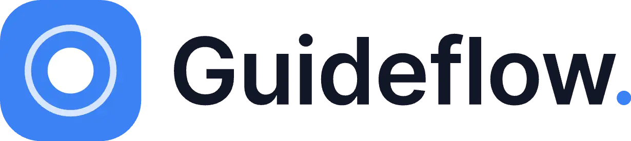 a logo from company named guideflow