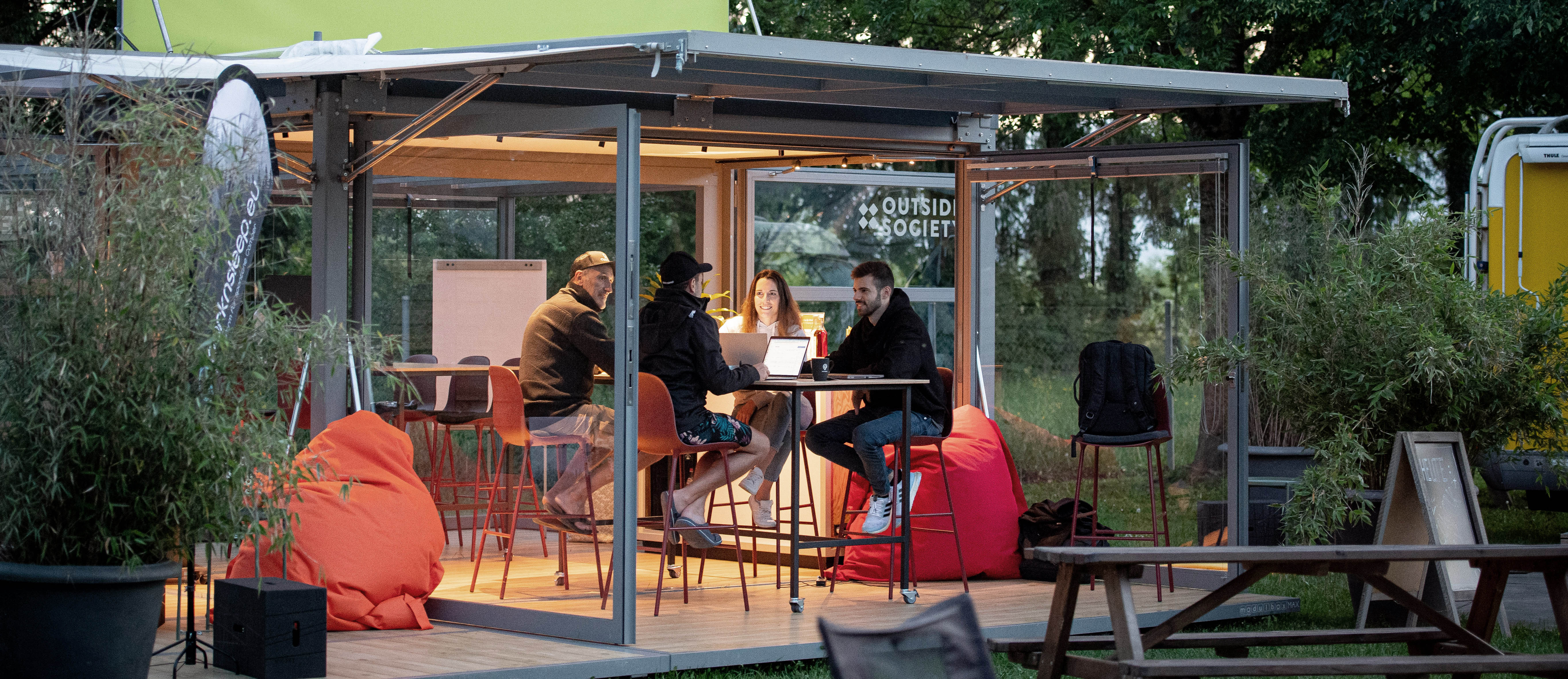 Das Parkn'Sleep Team bei der Arbeit