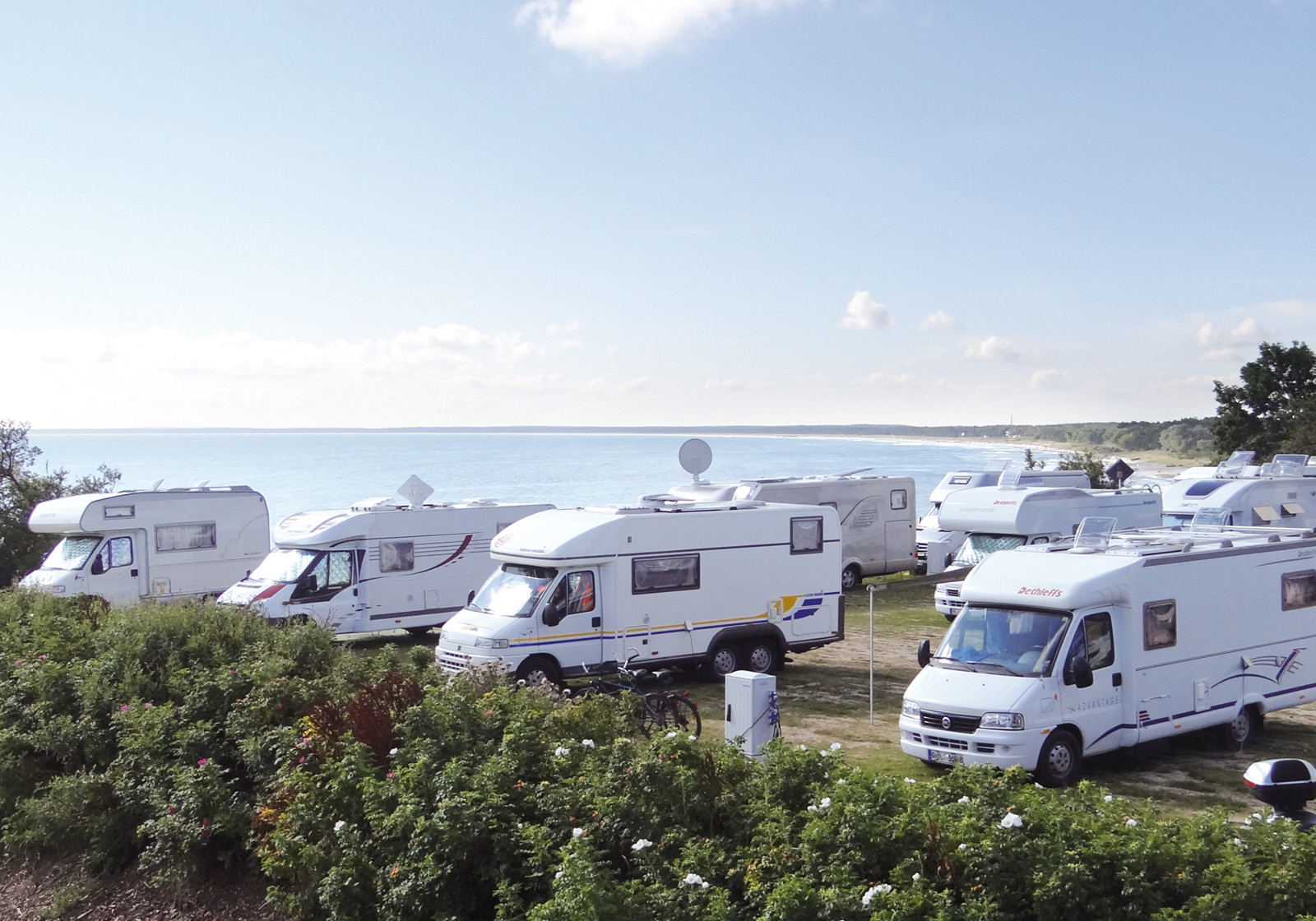Camperpark mit Wohnmobilen