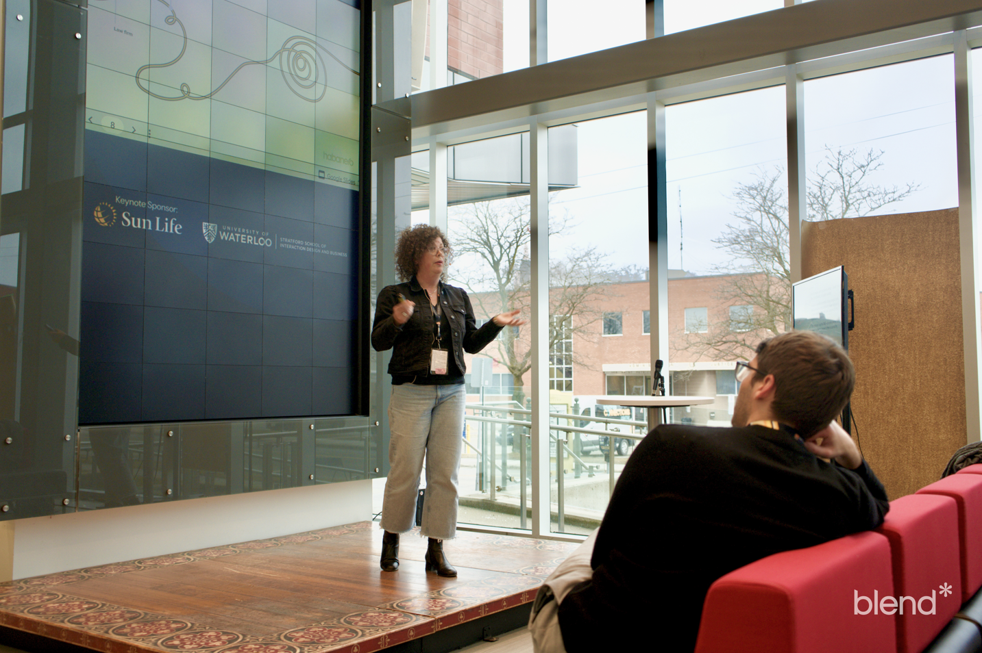 BLEND 2024 speaker presenting to attendees