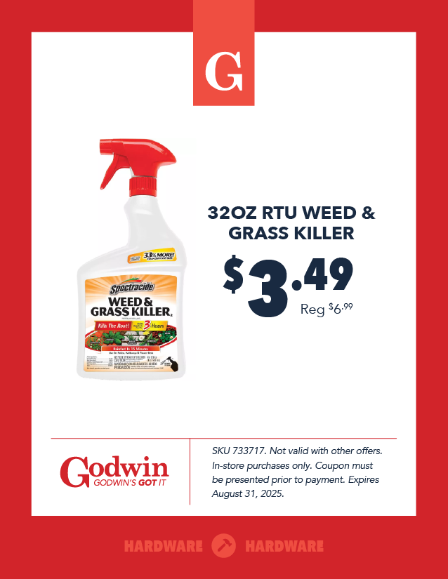 Promotional deal on Spectracide Weed & Grass Killer at Godwin Hardware