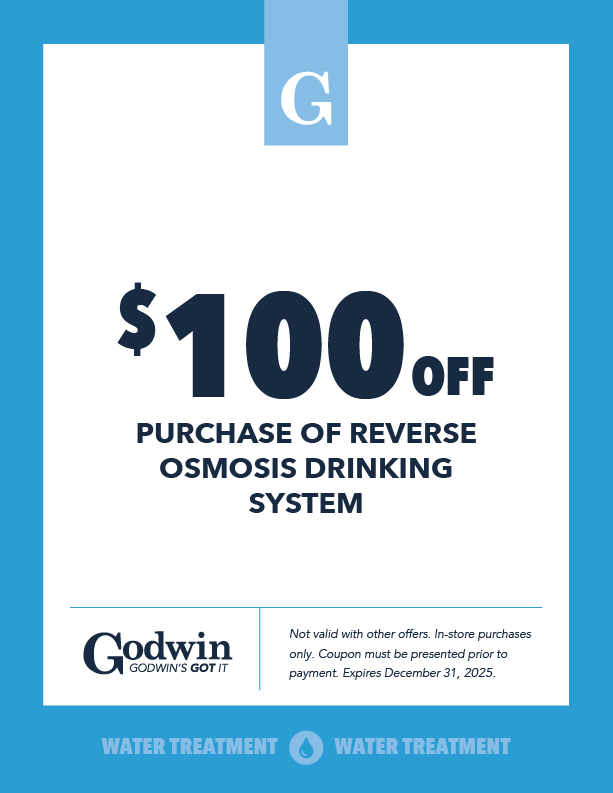 $100 of purchase of Reverse Osmosis Drinking System 