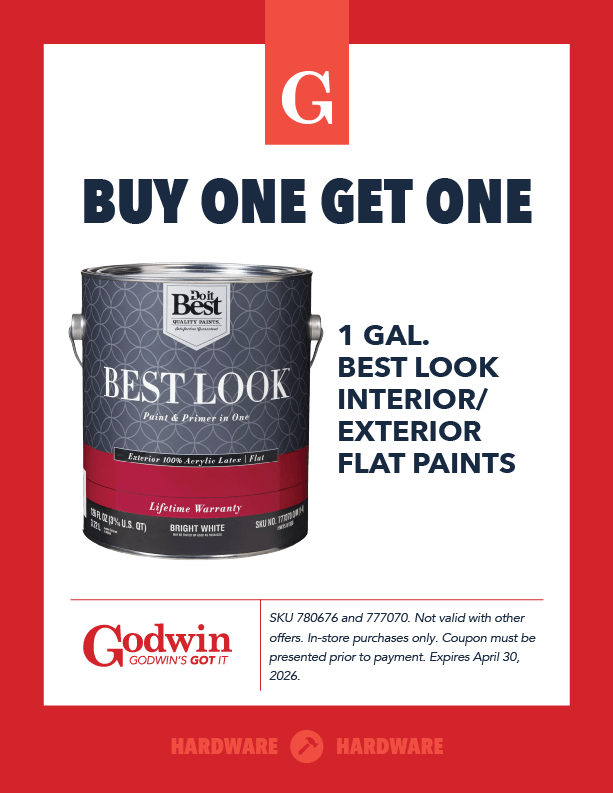 Buy One Get One Flat Paint at Godwin Hardware
