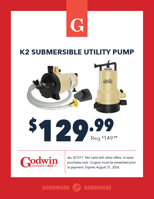Coupon for K2 Submersible Utility Pump