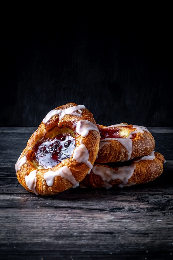 A Good Honest blueberry custard danish