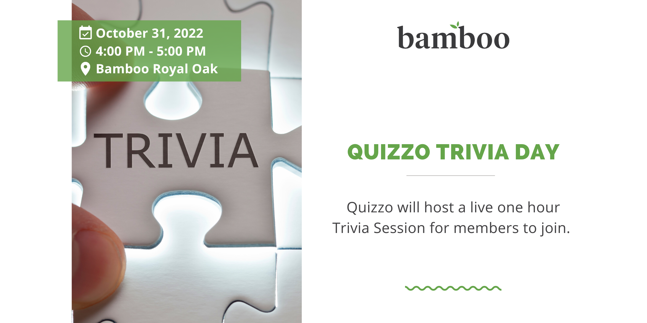 Quizzo Trivia Flyer